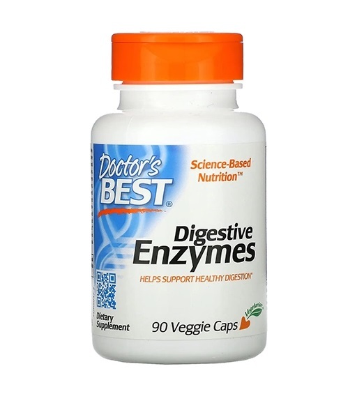 Ферменты для пищеварения Doctor's Best Digestive Enzymes, 90 капсул