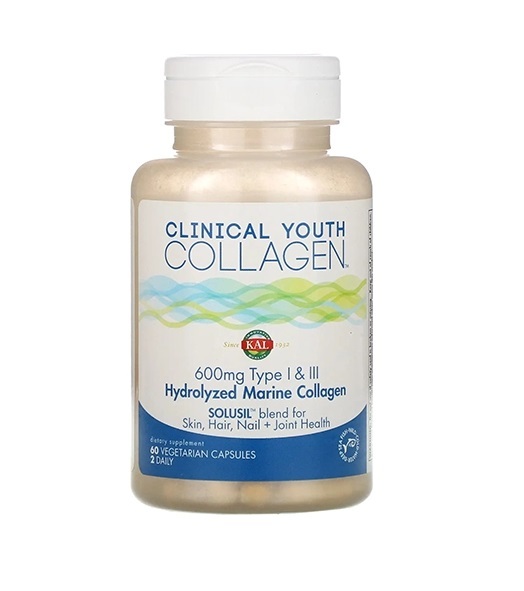 Колаген KAL Clinical Youth Collagen 600 мг, 60 капсул