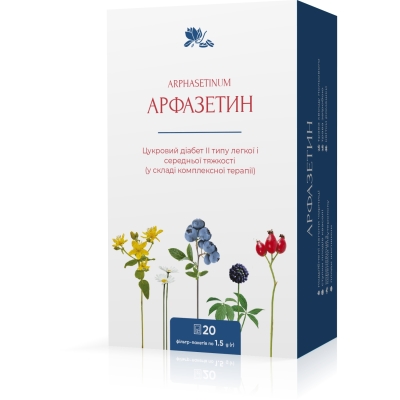 Арфазетин збір по 1.5 г №20 у філ.-пак.