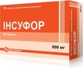 Инсуфор таблетки, п/плен. обол. по 500 мг №30 (15х2)