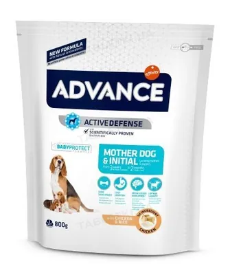 Корм сухий для вагітних, годуючих собак і цуценят всіх порід Advance Mother Dog & Initial з куркою і рисом, 800 г