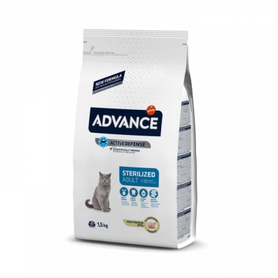 Корм сухий для стерилізованих котів Advance Cat Sterilized з індичкою, 1,5 кг