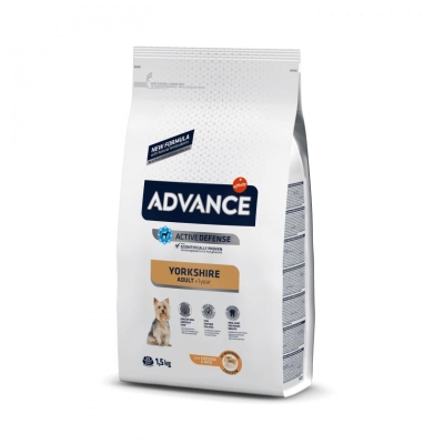 Корм сухой для йоркширских терьеров Advance Dog Yorkshire с курицей и рисом, 1,5 кг