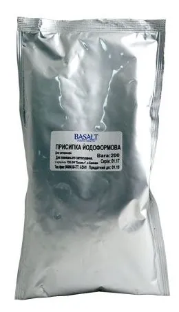 Присипка йодоформова (ДЛЯ ТВАРИН), 200 г