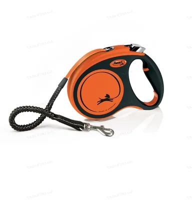 Повідець-рулетка Flexi Xtreme M стрічка 5м/35кг помаранчевий 34309
