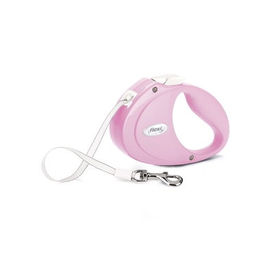 Поводок-рулетка Flexi Puppy S лента 2м/12кг сиреневый 44506