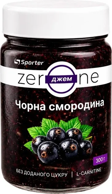 Джем Sporter Zerone чорна смородина, 300 г