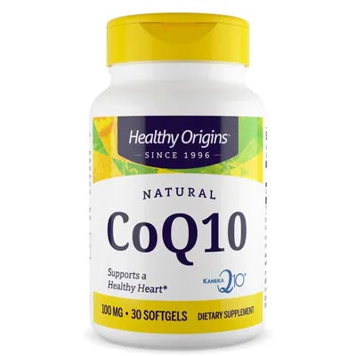 Коензим Q10 Healthy Origins Kaneka Q10 (CoQ10) 100 мг, 30 капсул