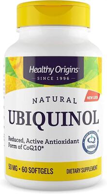 Убихинол Healthy Origins Ubiquinol 50 мг, 60 капсул
