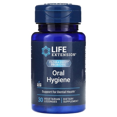 Пробиотик для полости рта Life Extension Oral hygiene, 30 веганских пастилок