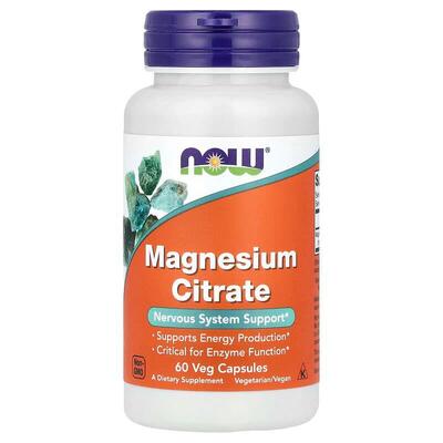 Магния цитрат NOW Magnesium Сиtrate 400 мг капсулы №60