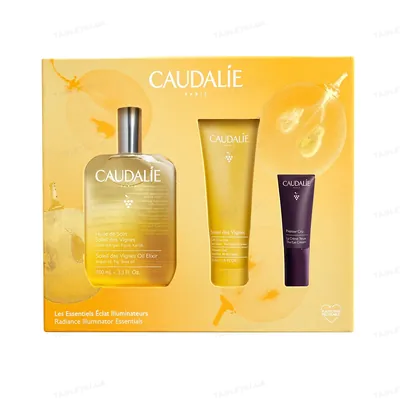 Набір Caudalie Soleil des Vignes (Олія-еліксир 100 мл, Гель для душу 50мл, Крем для очей 5мл)
