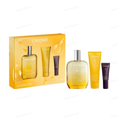 Набір Caudalie Soleil des Vignes (Олія-еліксир 100 мл, Гель для душу 50мл, Крем для очей 5мл)