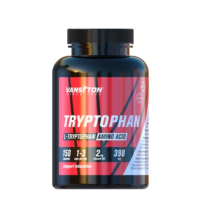 Триптофан Vansiton Tryptophan, 150 капсул