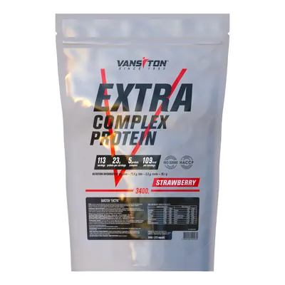 Протеїн комплексний Vansiton Extra Complex Protein, полуниця, 3,4 кг