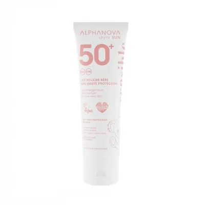 Молочко для обличчя та тіла Alphanova Daily Sun SPF50+ сонцезахисне для дітей від народження, 50 мл