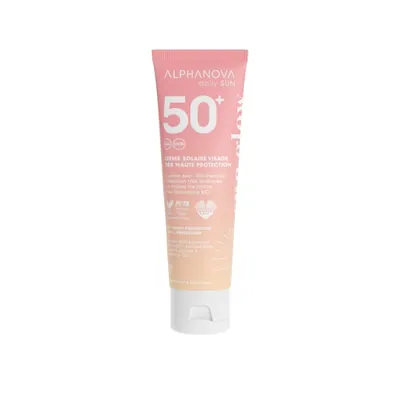 Крем для обличчя Alphanova Daily Sun SPF50+ сонцезахисний з посиленим захистом від UVA, 50 мл
