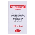 Абипим порошок для р-ра д/ин. по 1000 мг №1 во флак.
