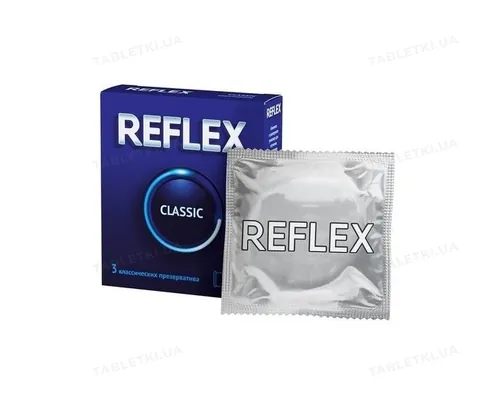 Презервативи латексні Reflex Classic класичні, 3 штуки