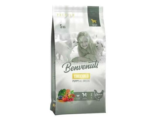 Корм сухой Benvenuti Cucciolo для щенков с курицей, 5 кг