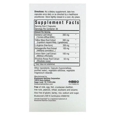 Комплекс Для Нее Bluebonnet Nutrition Intimate Essentials For Her Sexual Response And Libido Boost капсулы №60