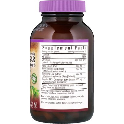 Контроль сахара в крови Bluebonnet Nutrition Targeted Choice Blood Sugar Support капсулы №90