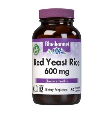 Красный дрожжевой рис 600 мг Bluebonnet Nutrition Red Yeast Rice, 60 вегетарианских капсул