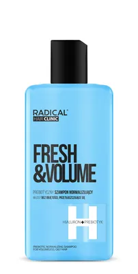 Шампунь Farmona Radical Hair Clinic Fresh&Volume пребіотичний нормалізуючий для жирної шкіри голови, 300 мл