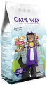 Наполнитель для кошачьего туалета Cat's Way бентонитовый, фиолетовые гранулы, лаванда, 5 л