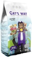 Наповнювач для котячого туалету Cat's Way бентонітовий, фіолетові гранули,  лаванда, 10 л