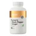 Куркума + Чорний перець + Імбир OstroVit Turmeric + Black Pepper + Ginger, 90 таблеток