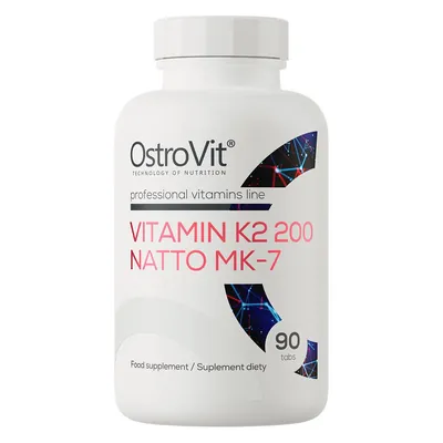 Витамин K2 OstroVit Vitamin K2 200 NATTO MK-7, 90 таблеток