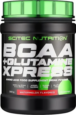 Амінокислоти Scitec Nutrition BCAA + Glutamine Xpress кавун, 300 г