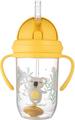 Кухоль-непроливайка Canpol babies Exotic Animals з трубочкою і обтяжувачем, жовта, 56/606_yel, 270 мл