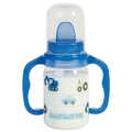 Бутылочка Baby-Nova 46003 Декор пластиковая с декором, с ручками, 125 мл