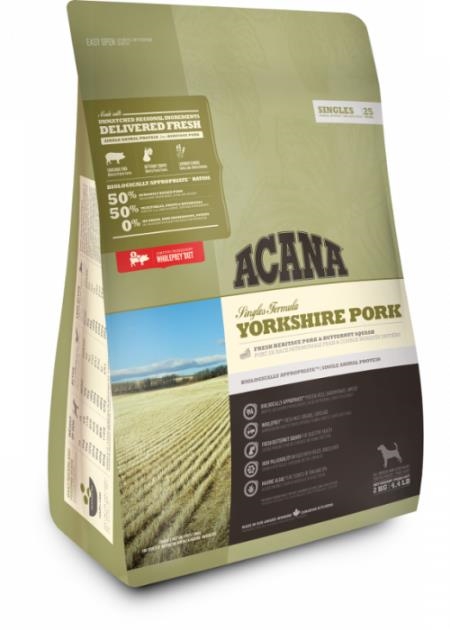 Корм сухой для собак с чувствительным пищеварением ACANA Yorkshire Pork, 2 кг