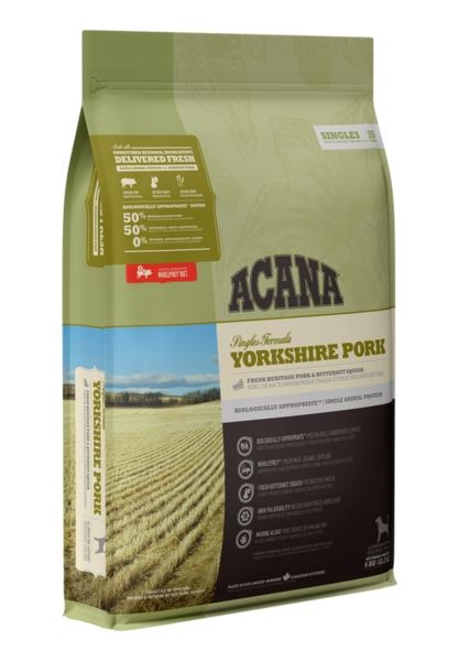 Корм сухой для собак с чувствительным пищеварением ACANA Yorkshire Pork, 6 кг