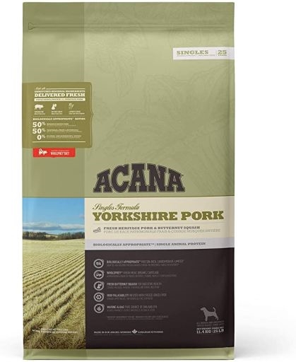 Корм сухой для собак с чувствительным пищеварением ACANA Yorkshire Pork, 11,4 кг