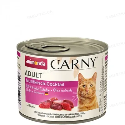 Консерви для кішок Animonda Carny з м'ясом індички і креветками, 400 г (6 шт)