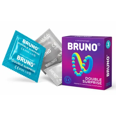 Презервативи Bruno Extra Dotted + Double Surprise, 36 штук