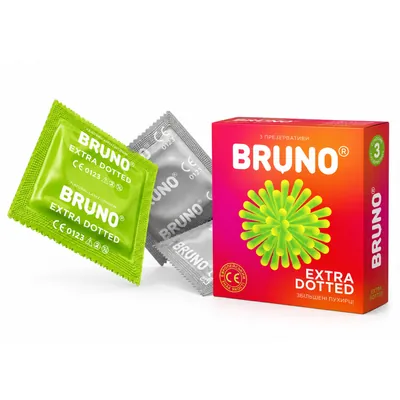 Презервативи Bruno Extra Dotted + Double Surprise, 36 штук