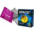 Презервативи Space Double Love ребристі з крапками, 36 штук (12 упаковок по 3 шт)