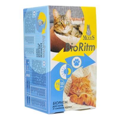 Биоритм ModeS BioRitm Поливитаминный комплекс для кошек со вкусом курицы, 30 таблеток
