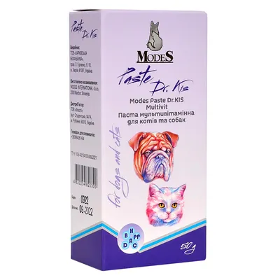 Паста ModeS Paste Dr.KIS Multivit мультивітамінна для котів та собак, 50 г
