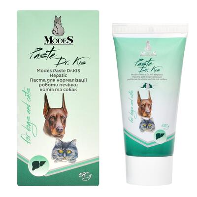 Паста ModeS Paste Dr.KIS Hepatic для нормалізації роботи печінки собак та котів, 50 г