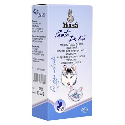 Паста ModeS Paste Dr.KIS Intestinal для підтримки здоров'я шлунково-кишкового тракту котів та собак, 50 г