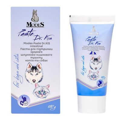 Паста ModeS Paste Dr.KIS Intestinal для поддержания здоровья желудочно-кишечного тракта кошек и собак, 50 г