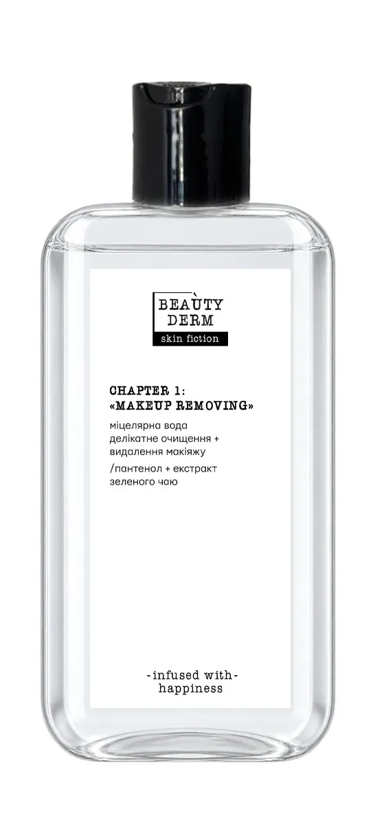 Міцелярна вода Beauty Derm Skin Fiction з пантенолом та екстрактом зеленого чаю, 400 мл