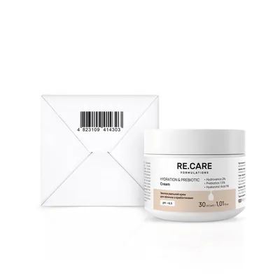 Крем для обличчя Re.Care Hydration & Prebiotic Cream зволожувальний з пребіотиками, 30 мл