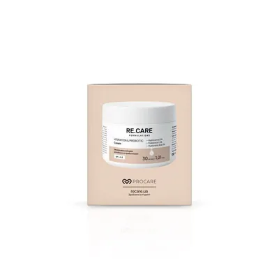 Крем для обличчя Re.Care Hydration & Prebiotic Cream зволожувальний з пребіотиками, 30 мл